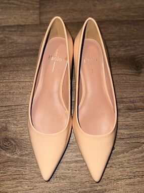 Banks Patent Kitten Heel Pointed Toe Pump